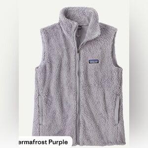 Patagonia Women’s Permafrost Purple  Los Gatos Fleece Vest Size Medium
